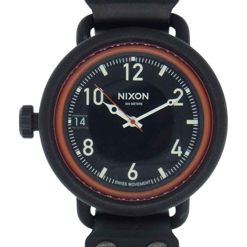 NIXON ニクソン THE OCTOBER アナログ クォーツ 腕時計 ブラック系【中古】