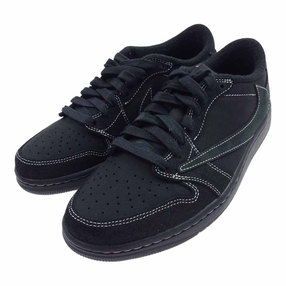 NIKE ナイキ DM7866-001 × Travis Scott トラヴィス スコット Air Jordan 1 Low OG SP エアジョーダン1 ロー OG SP スニーカー ブラック系 26cm【新古品】【未使用】【中古】