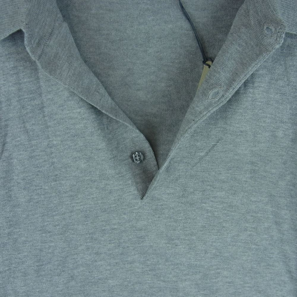 JOHN SMEDLEY ジョンスメドレー STANDARD FIT SS ADRIAN スタンダード フィット エイドリアン 半袖 ポロ シャツ グレー系 L【新古品】【未使用】【中古】