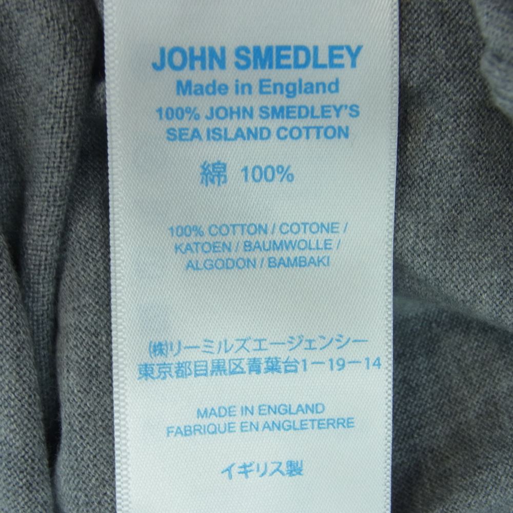 JOHN SMEDLEY ジョンスメドレー STANDARD FIT SS ADRIAN スタンダード フィット エイドリアン 半袖 ポロ シャツ グレー系 L【新古品】【未使用】【中古】