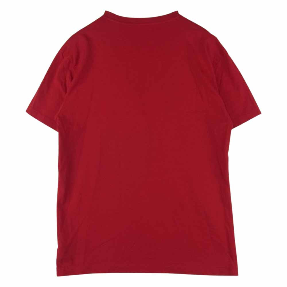 POLO RALPH LAUREN ポロ・ラルフローレン POLO スター ラバー ロゴ 半袖 Tシャツ ベトナム製 レッド系 XS【中古】