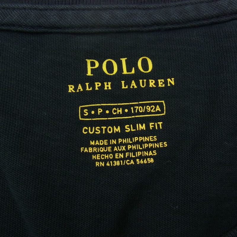 POLO RALPH LAUREN ポロ・ラルフローレン 国旗 プリント 半袖 Tシャツ ブラック系 170/92A【中古】