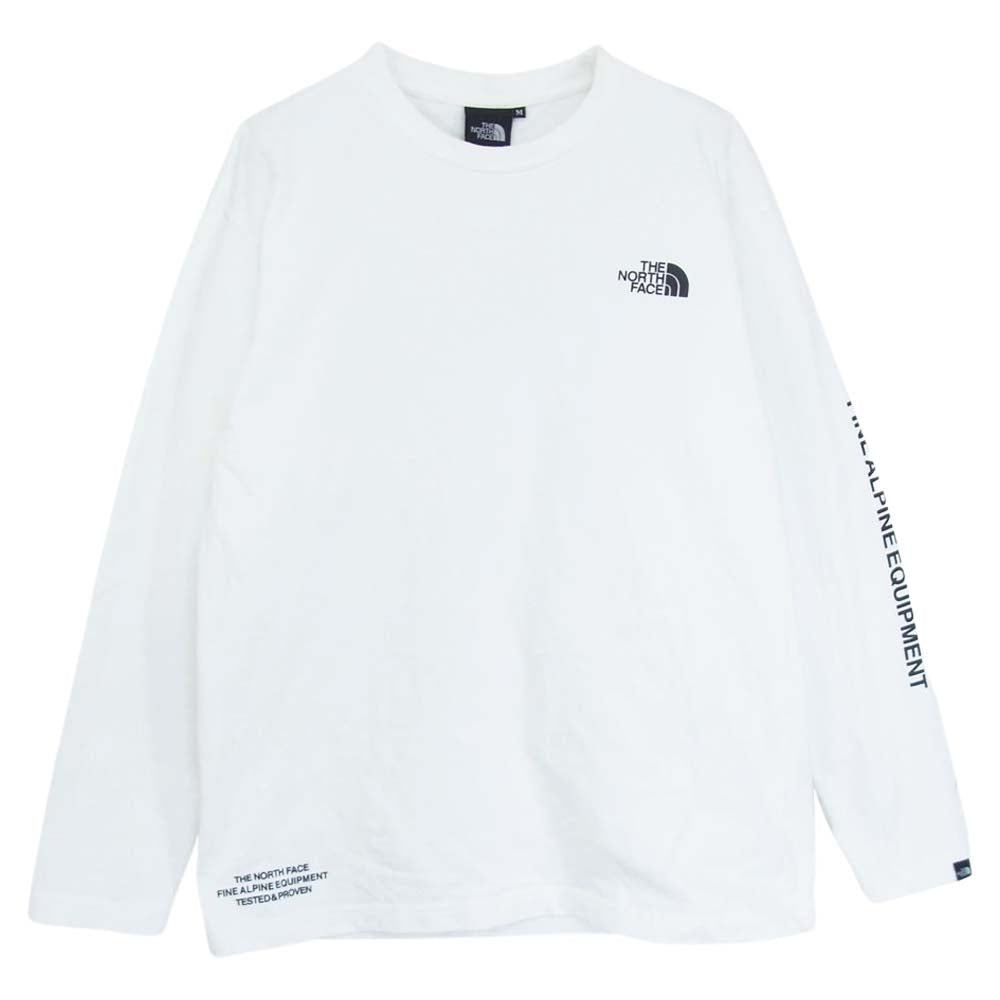 THE NORTH FACE ノースフェイス NT82032 Tested Proven Tee テステッド プルーブン 長袖 Tシャツ ホワイト系 M【中古】