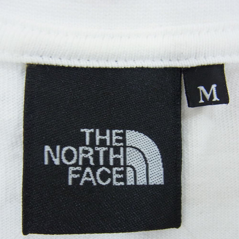 THE NORTH FACE ノースフェイス NT82037 Nuptse Cotton Tee ヌプシ コットン 長袖 Tシャツ ホワイト系 M【中古】