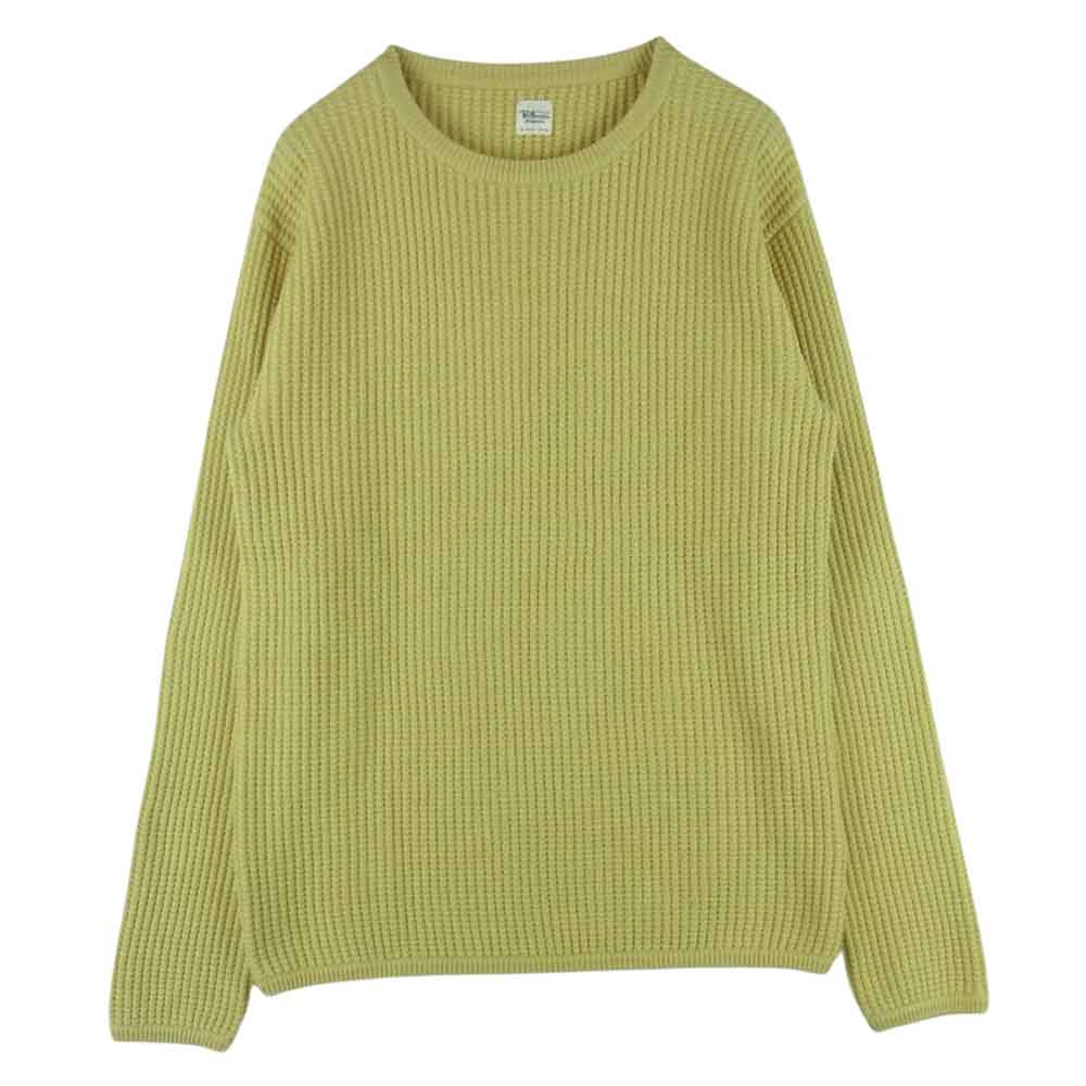 Ron Herman ロンハーマン 2820800048 ワッフル サーマル ニット 長袖 Tシャツ イエロー系 M【中古】