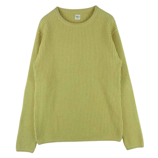 Ron Herman ロンハーマン 2820800048 ワッフル サーマル ニット 長袖 Tシャツ イエロー系 M【中古】