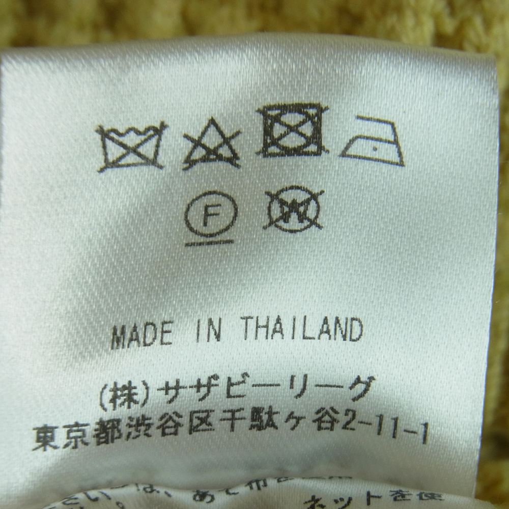 Ron Herman ロンハーマン 2820800048 ワッフル サーマル ニット 長袖 Tシャツ イエロー系 M【中古】