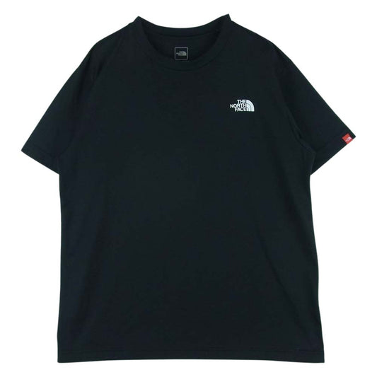 THE NORTH FACE ノースフェイス NT32035 LOGO CAMO TEE ロゴ カモ 半袖 Tシャツ ポリエステル 中国製 ブラック系 M【中古】