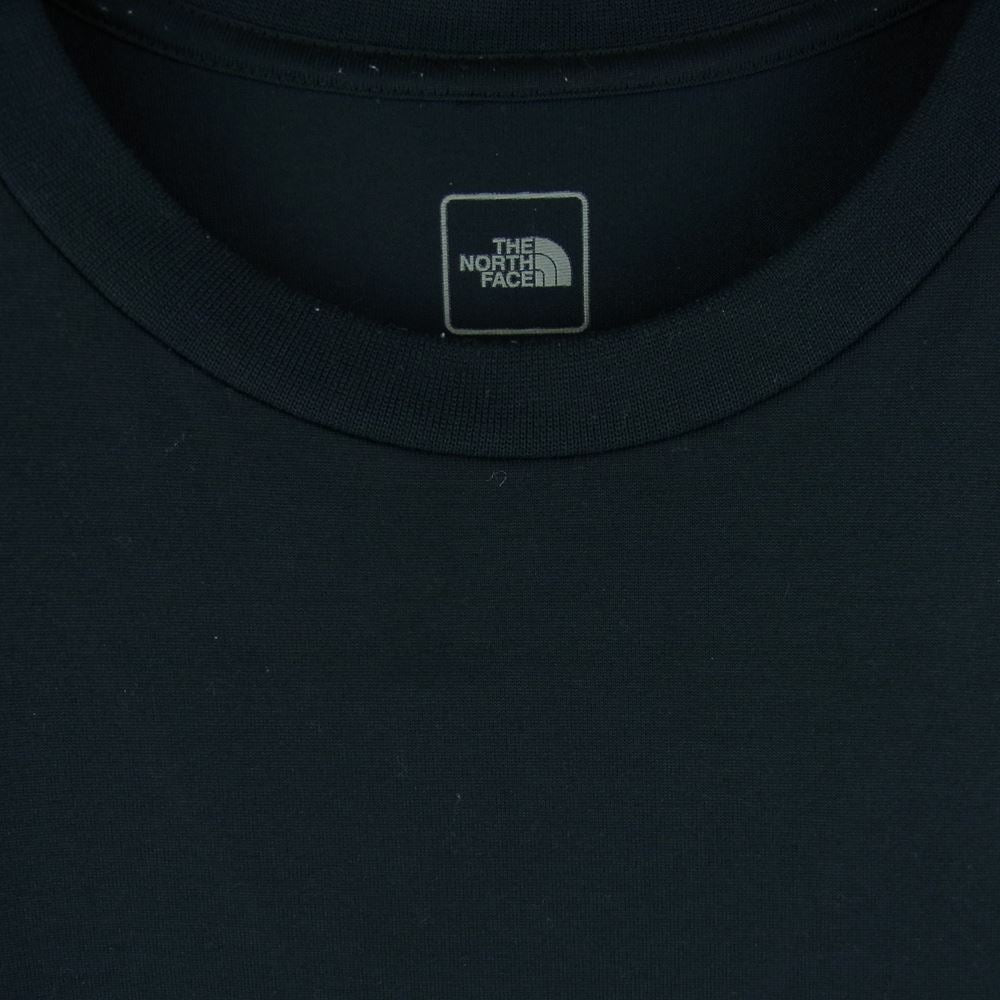 THE NORTH FACE ノースフェイス NT32035 LOGO CAMO TEE ロゴ カモ 半袖 Tシャツ ポリエステル 中国製 ブラック系 M【中古】