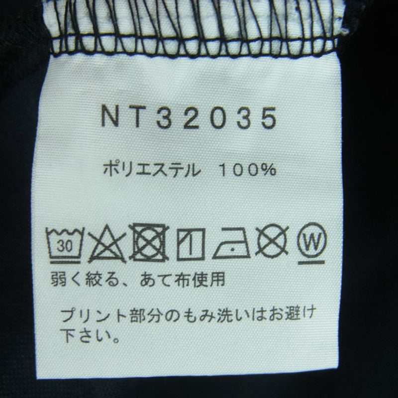 THE NORTH FACE ノースフェイス NT32035 LOGO CAMO TEE ロゴ カモ 半袖 Tシャツ ポリエステル 中国製 ブラック系 M【中古】