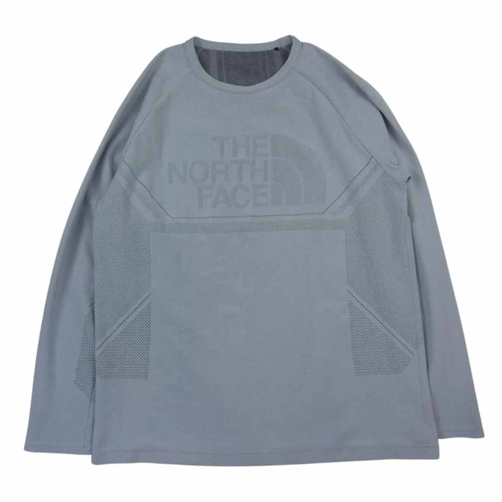 THE NORTH FACE ノースフェイス NT62070 Engineered Spiral Crew エンジニアード スパイラル クルー 長袖 Tシャツ グレー系 M【中古】