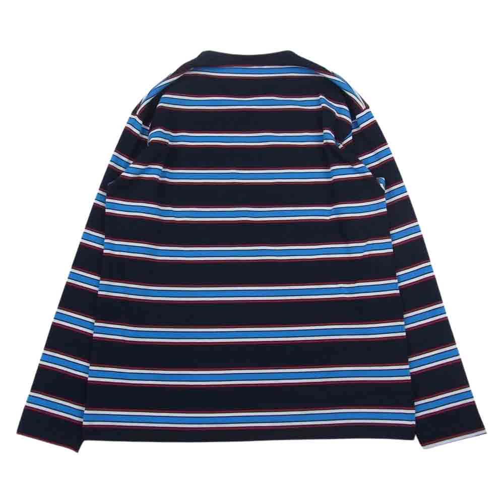 THE NORTH FACE ノースフェイス NT82031 Multi Border Tee マルチ ボーダー 長袖 Tシャツ ネイビー系 M【中古】