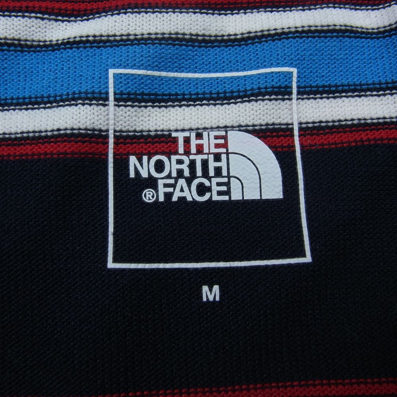 THE NORTH FACE ノースフェイス NT82031 Multi Border Tee マルチ ボーダー 長袖 Tシャツ ネイビー系 M【中古】