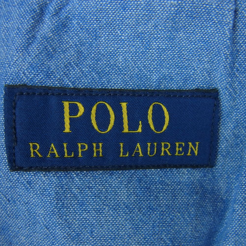 POLO RALPH LAUREN ポロ・ラルフローレン MADRAS PATCHWORK SHORT インディアマドラス パッチワーク ショーツ ハーフ ショート パンツ ブルー系 30【中古】