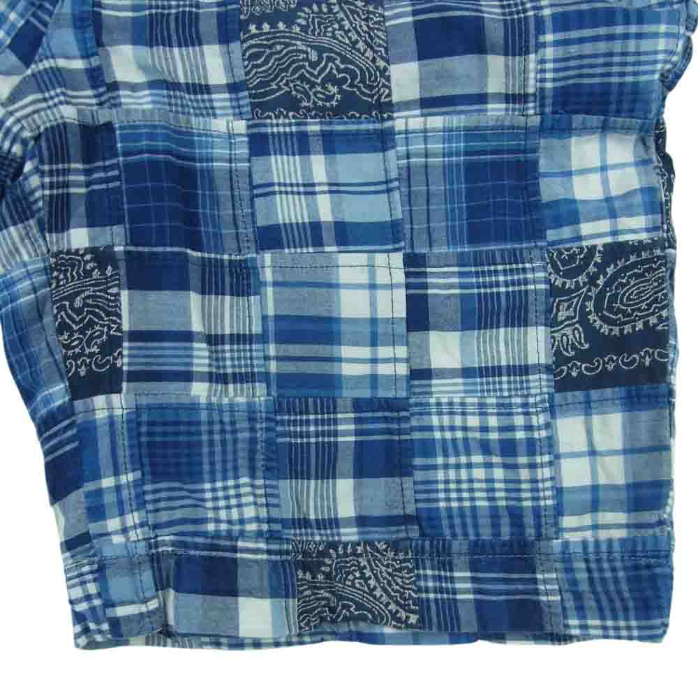 POLO RALPH LAUREN ポロ・ラルフローレン MADRAS PATCHWORK SHORT インディアマドラス パッチワーク ショーツ ハーフ ショート パンツ ブルー系 30【中古】