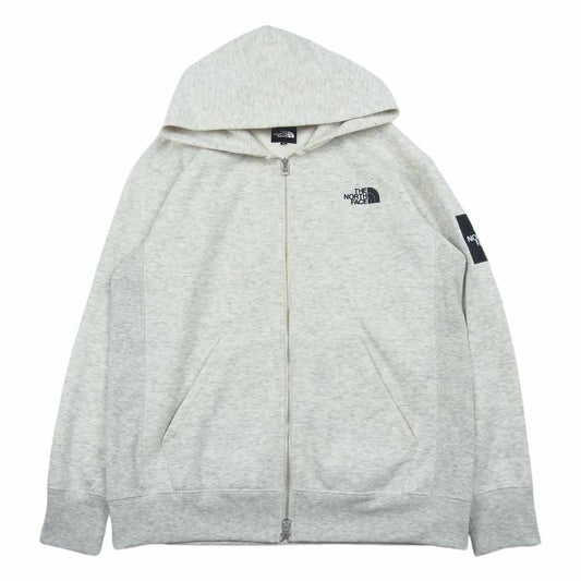 THE NORTH FACE ノースフェイス NT62038 Square Logo FullZip スクエア ロゴ フルジップ パーカー グレー系 M【中古】