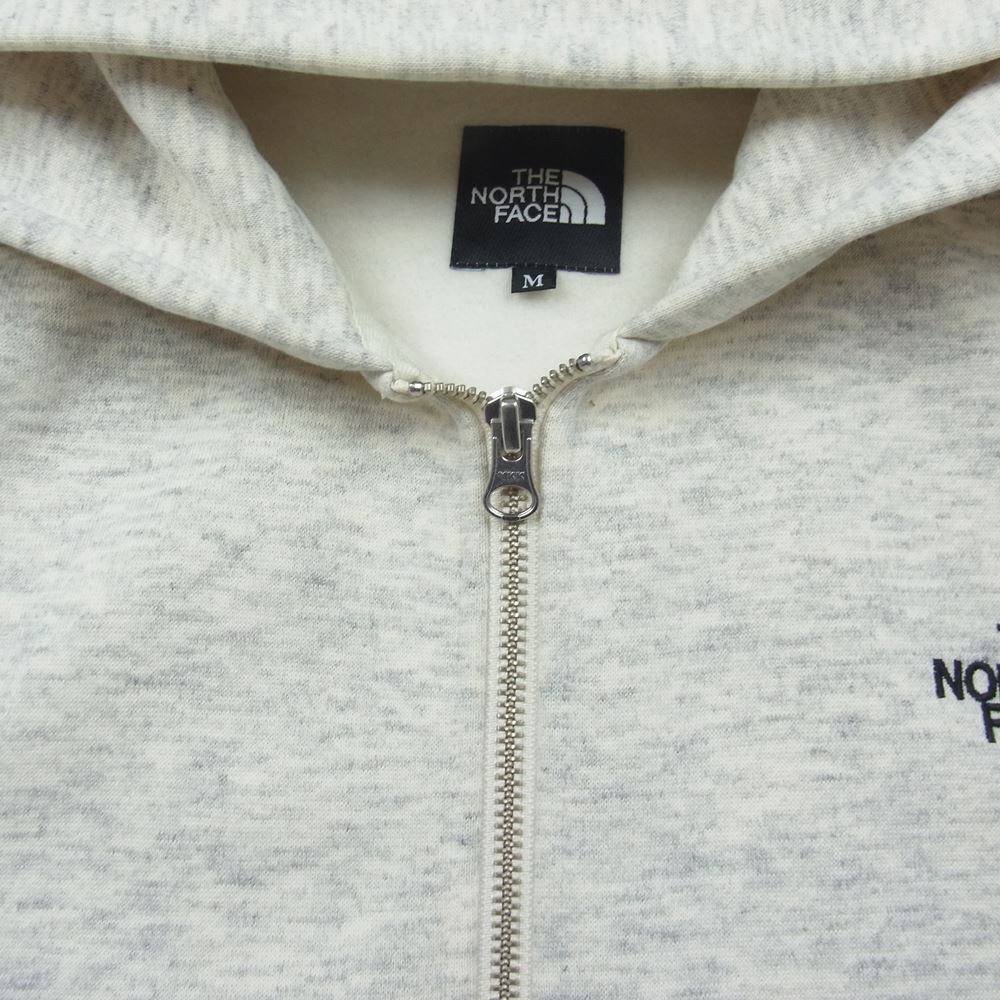 THE NORTH FACE ノースフェイス NT62038 Square Logo FullZip スクエア ロゴ フルジップ パーカー グレー系 M【中古】