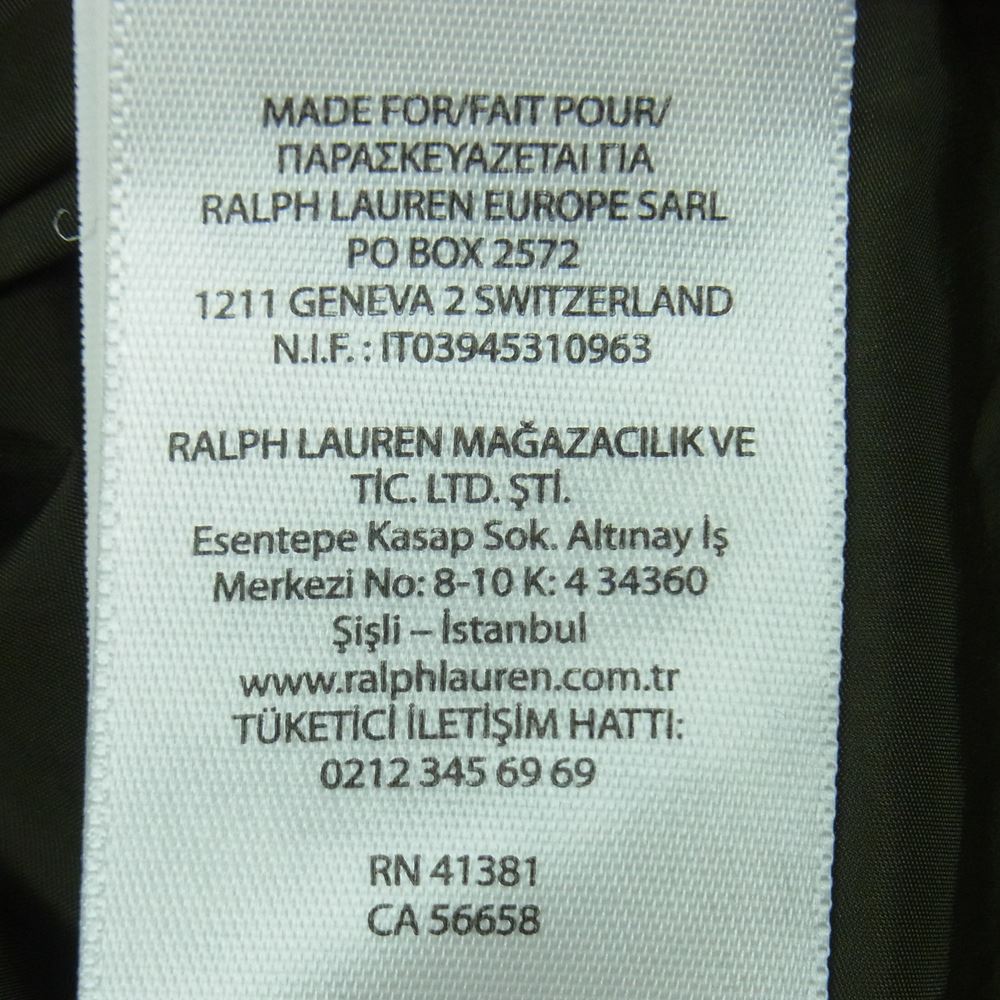 POLO RALPH LAUREN ポロ・ラルフローレン ドローコード フーディ ナイロン ジャケット モスグリーン系 S【中古】