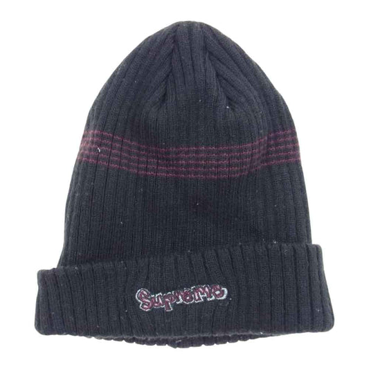 Supreme シュプリーム 19AW Gonz Logo Beanie ゴンズ ロゴ ビーニー ニット帽 ブラック系【中古】