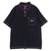 Supreme シュプリーム 20AW Contrast Stitch Polo コントラスト ステッチ 半袖 ポロ シャツ ブラック系 M【中古】