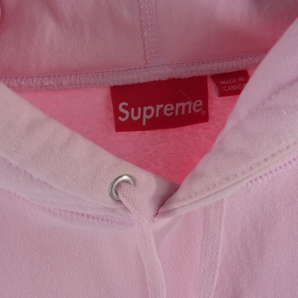Supreme シュプリーム 20AW Drop Shadow Hooded Sweatshirt ドロップ シャドウ フーデッド スウェット プルオーバー パーカー ピンク系 M【中古】