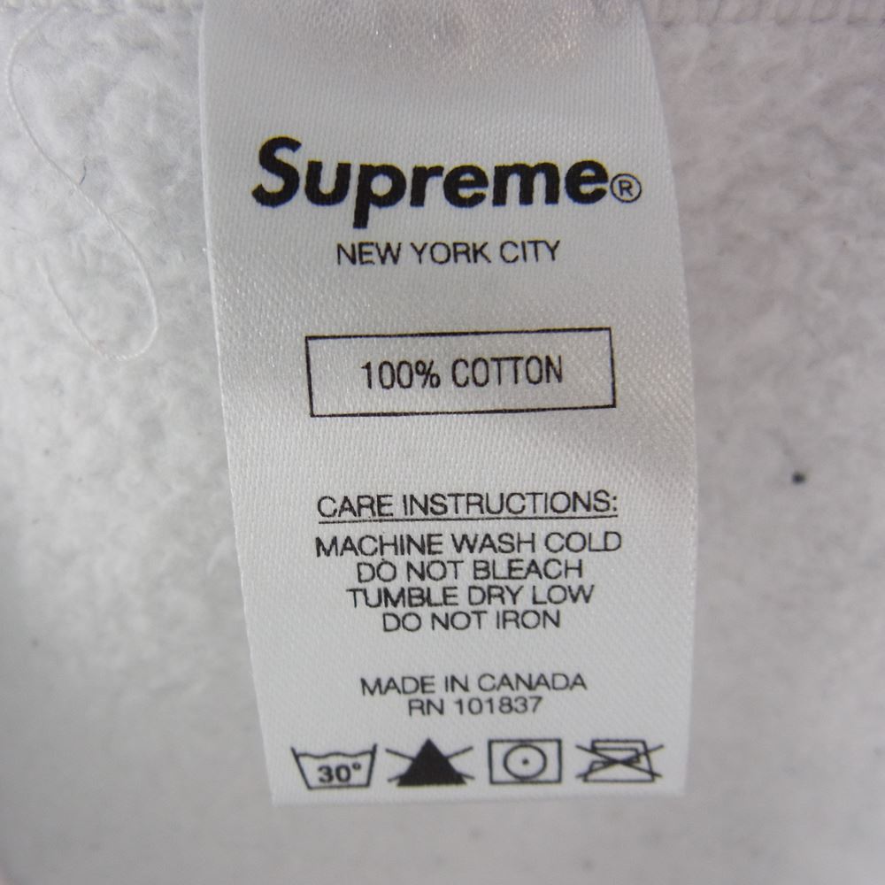 Supreme シュプリーム 19AW S Logo Hooded Sweatshirt Sロゴ フーデッド スウェットシャツ プルオーバー パーカー グレー系【中古】