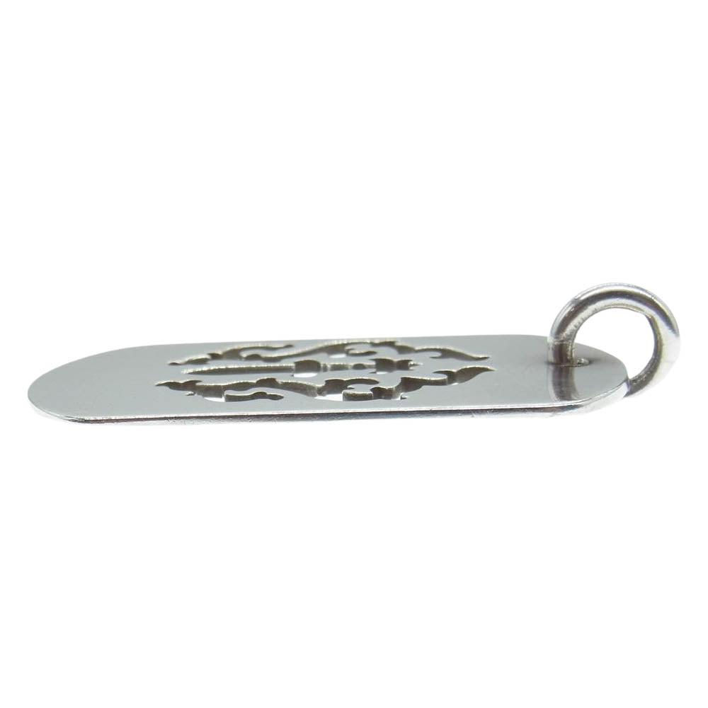 CHROME HEARTS クロムハーツ（原本無） ラージ ドッグタグ カットアウト ダガー ペンダント トップ チャーム シルバー系【中古】