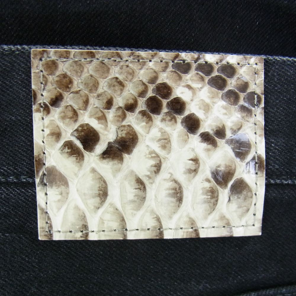 uniform experiment ユニフォームエクスペリメント UE-222021 TAPERED ONE WASHED DENIM PANTS  ブラック系 2【極上美品】【中古】