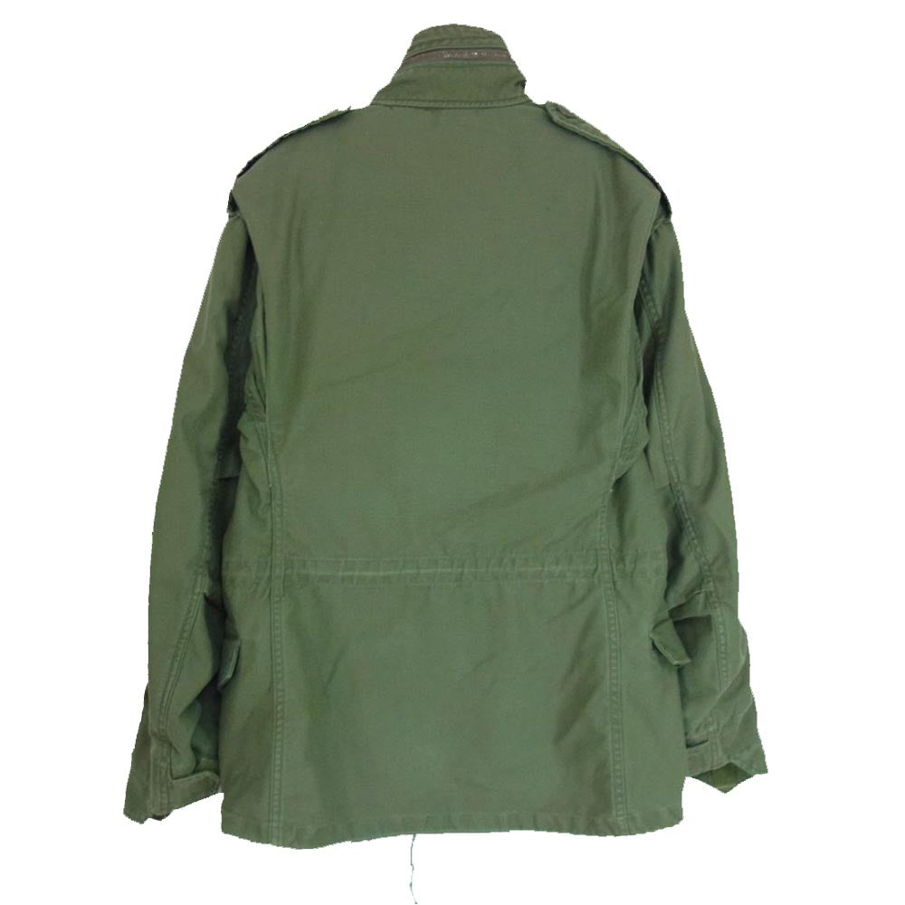 アメリカ軍 82年製 80s 8415-01-062-0677 M-65 フィールド ミリタリー ジャケット カーキ系 XS【中古】