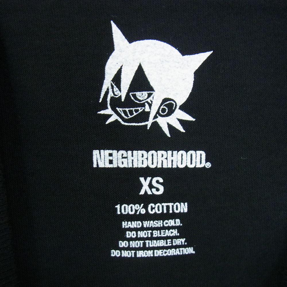 NEIGHBORHOOD ネイバーフッド 23SS 231PCJIN-ST03S × JUN INAGAWA ジュンイナガワ TEE SS-3 プリント 半袖 Tシャツ ブラック系 XS【新古品】【未使用】【中古】