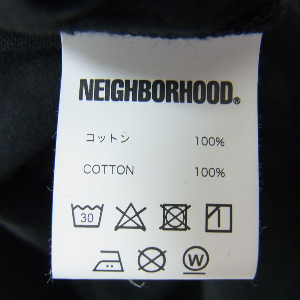 NEIGHBORHOOD ネイバーフッド 23SS 231PCJIN-ST03S × JUN INAGAWA ジュンイナガワ TEE SS-3 プリント 半袖 Tシャツ ブラック系 XS【新古品】【未使用】【中古】