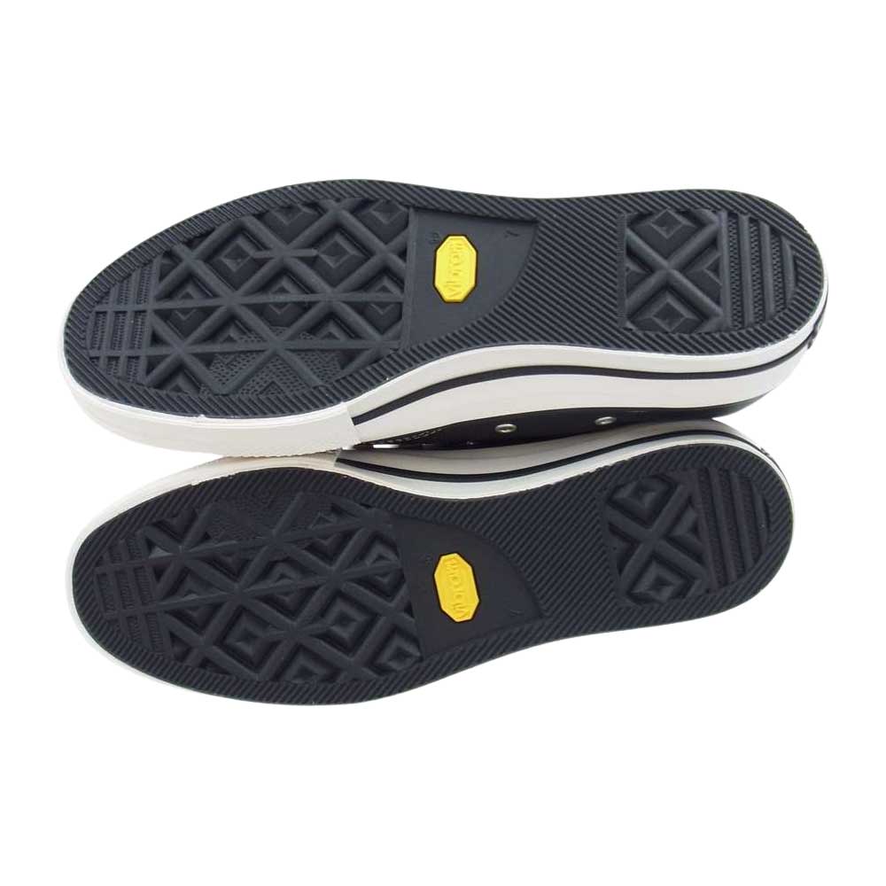 CONVERSE コンバース 1SD397 ADDICT アディクト × Pilgrim Surf+Supply ピルグリム サーフサプライ CHUCK TAYLOR LEATHER OX チャックテイラー レザー ローカット スニーカー ブラック系 25.5cm【新古品】【未使用】【中古】