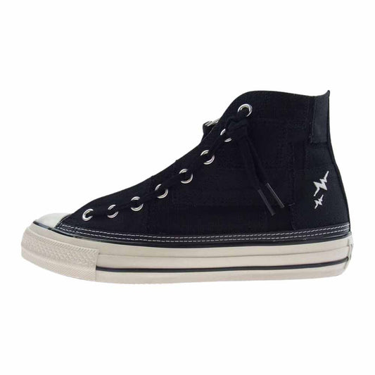 CONVERSE コンバース × WHIZLIMITED ウィズリミテッド × mita sneakers ミタスニーカーズ ALL STAR US HI / WLMS パッチワーク オールスター ハイカット スニーカー ブラック系 25.5cm【新古品】【未使用】【中古】