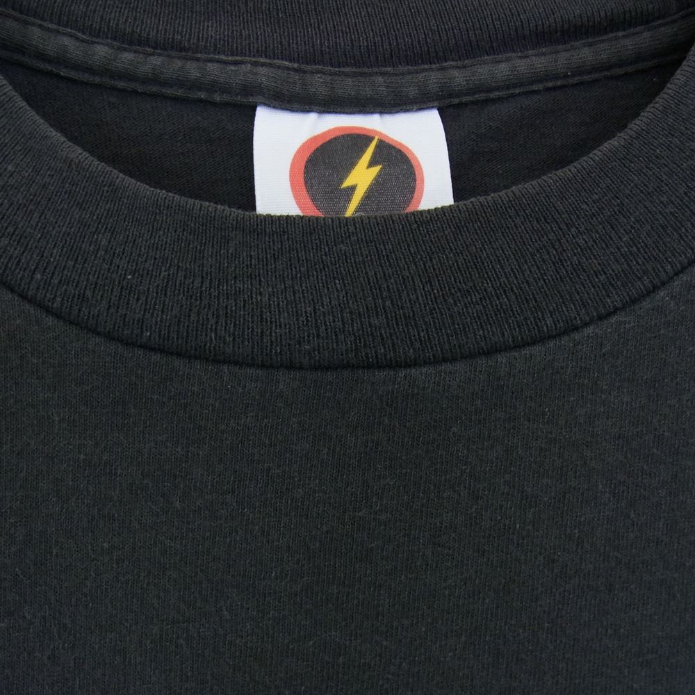 ライトニングボルト 90s ビンテージ SURFBOARDS サーフボード 波 プリント 半袖 Tシャツ ブラック系 XL【中古】