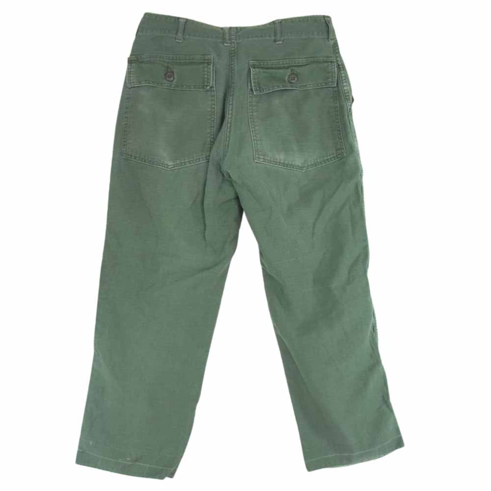 米軍 ビンテージ GENERAL ジッパー UTILITY TROUSERS ベイカー パンツ カーキ系 サイズ表記無【中古】