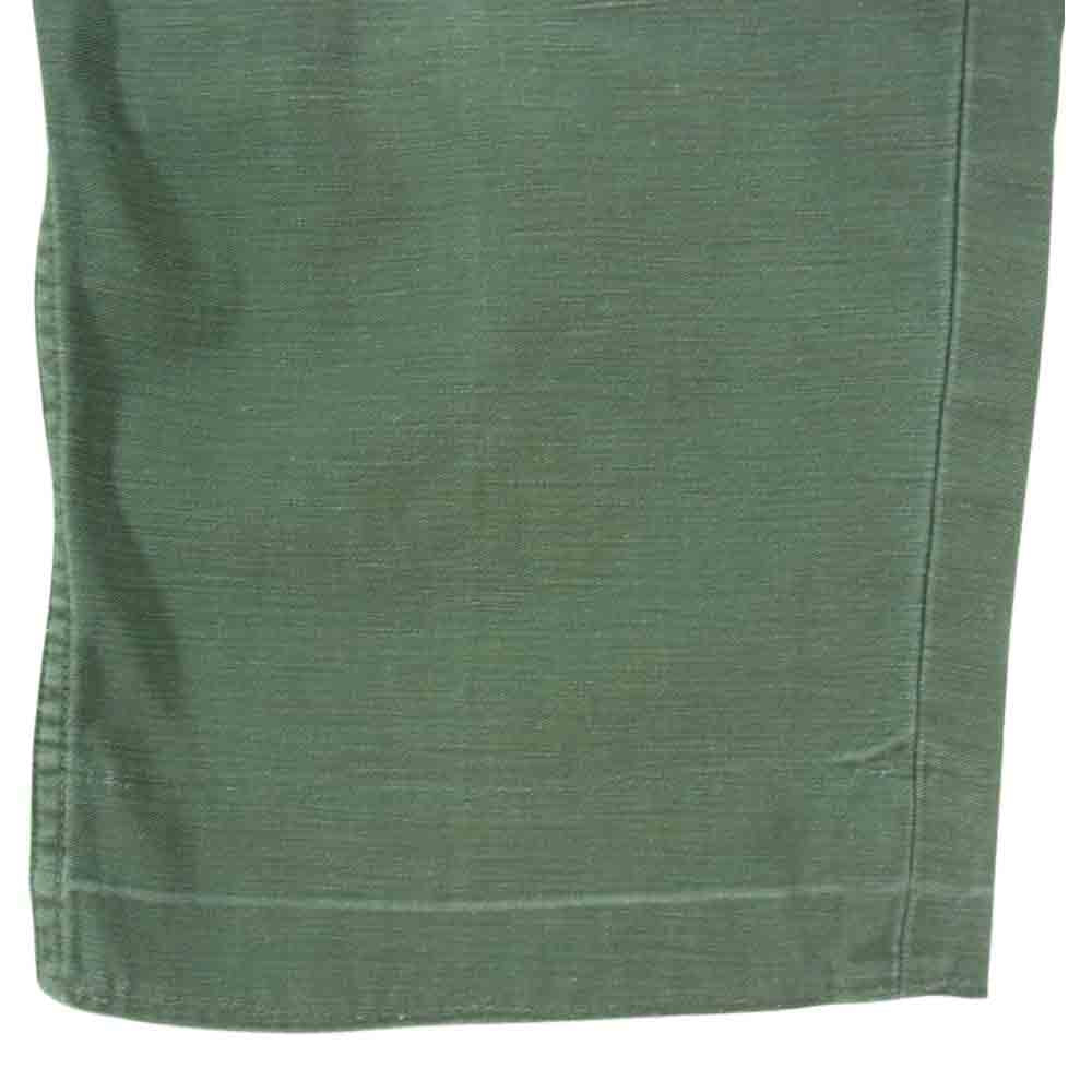 米軍 ビンテージ GENERAL ジッパー UTILITY TROUSERS ベイカー パンツ カーキ系 サイズ表記無【中古】