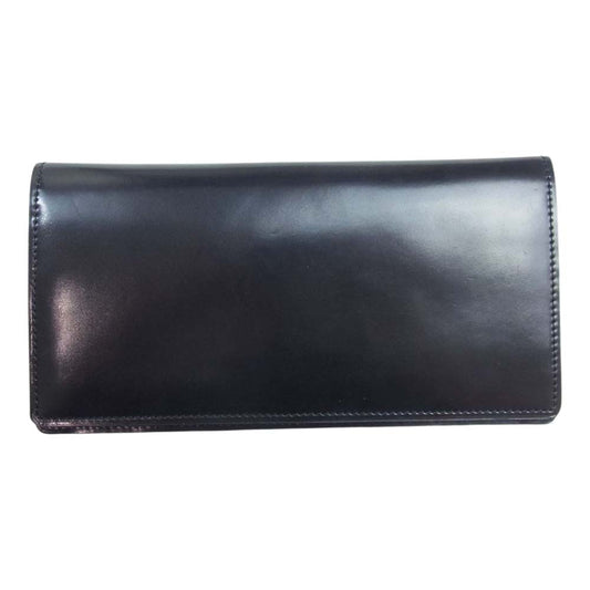 COCOMEISTER ココマイスター シェルコードバン スタンフォード ロングウォレット 長財布 ブラック系【中古】