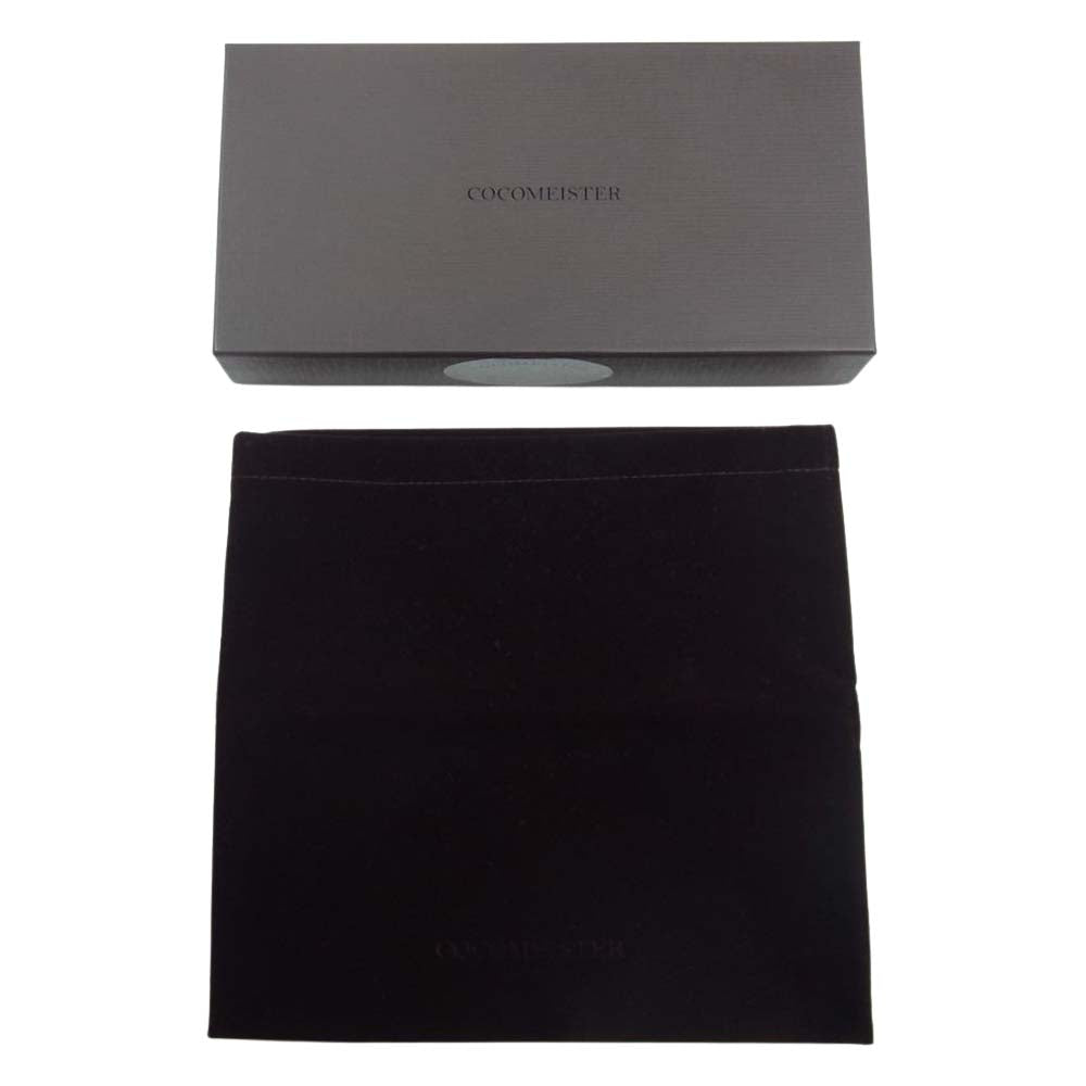 COCOMEISTER ココマイスター シェルコードバン スタンフォード ロングウォレット 長財布 ブラック系【中古】