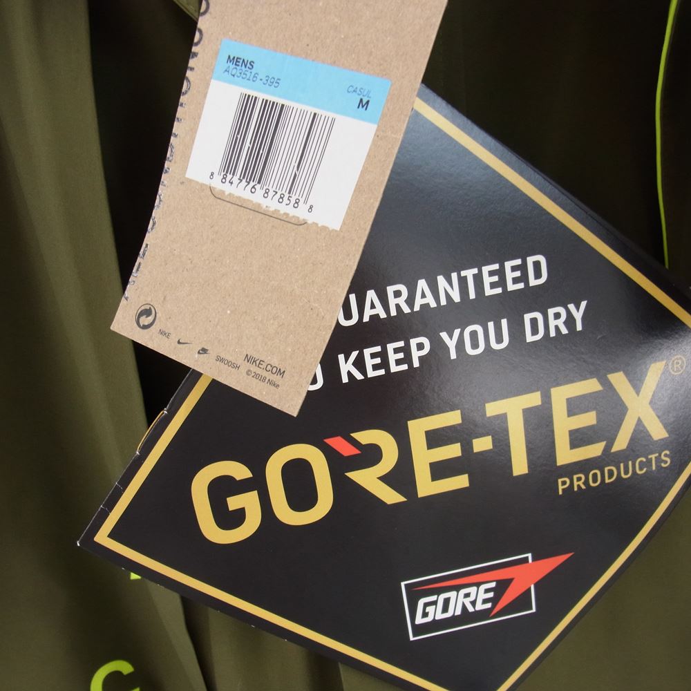 NIKE ナイキ AQ3516-395 LAB ACG GORETEX COAT OLIVE ラボ エーシージー ゴアテックス コート オリーブ OLIVE M【美品】【中古】