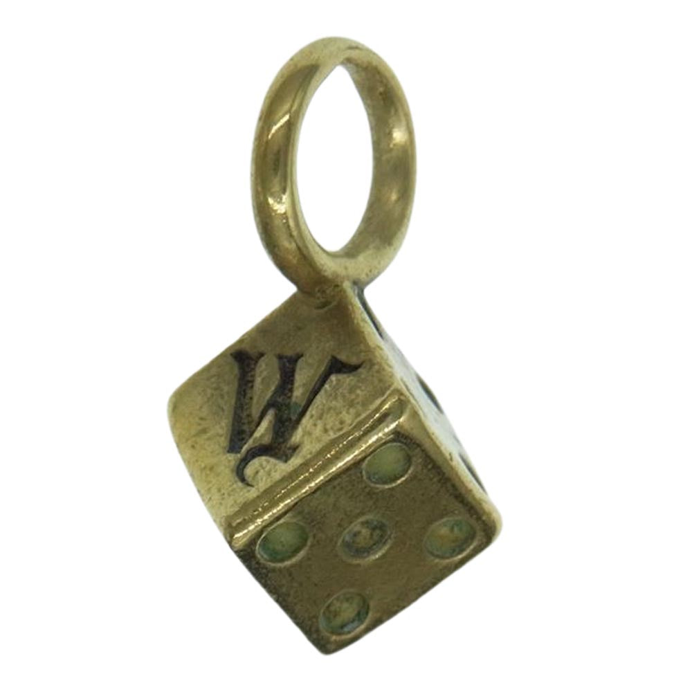 WEIRDO ウィアード ダイス サイコロ ペンダントトップ ブラス ゴールド系【中古】