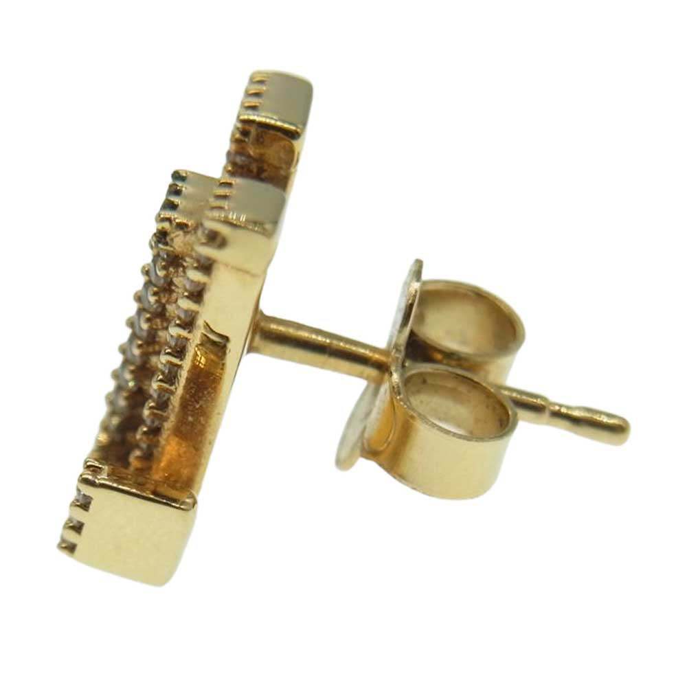 LOUIS VUITTON ルイ・ヴィトン M00609 ブックル ドレイユ LVコリエ アイコニック ストラス ピアス ゴールド系【中古】