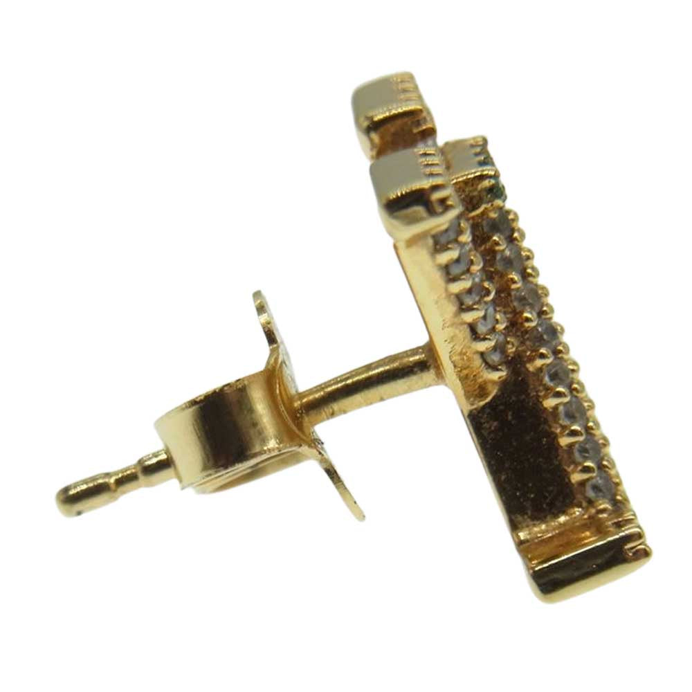 LOUIS VUITTON ルイ・ヴィトン M00609 ブックル ドレイユ LVコリエ アイコニック ストラス ピアス ゴールド系【中古】