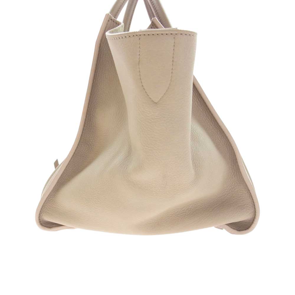 CELINE セリーヌ ラゲージ ファントム スモール スクエア ハンドバッグ ベージュ系【中古】