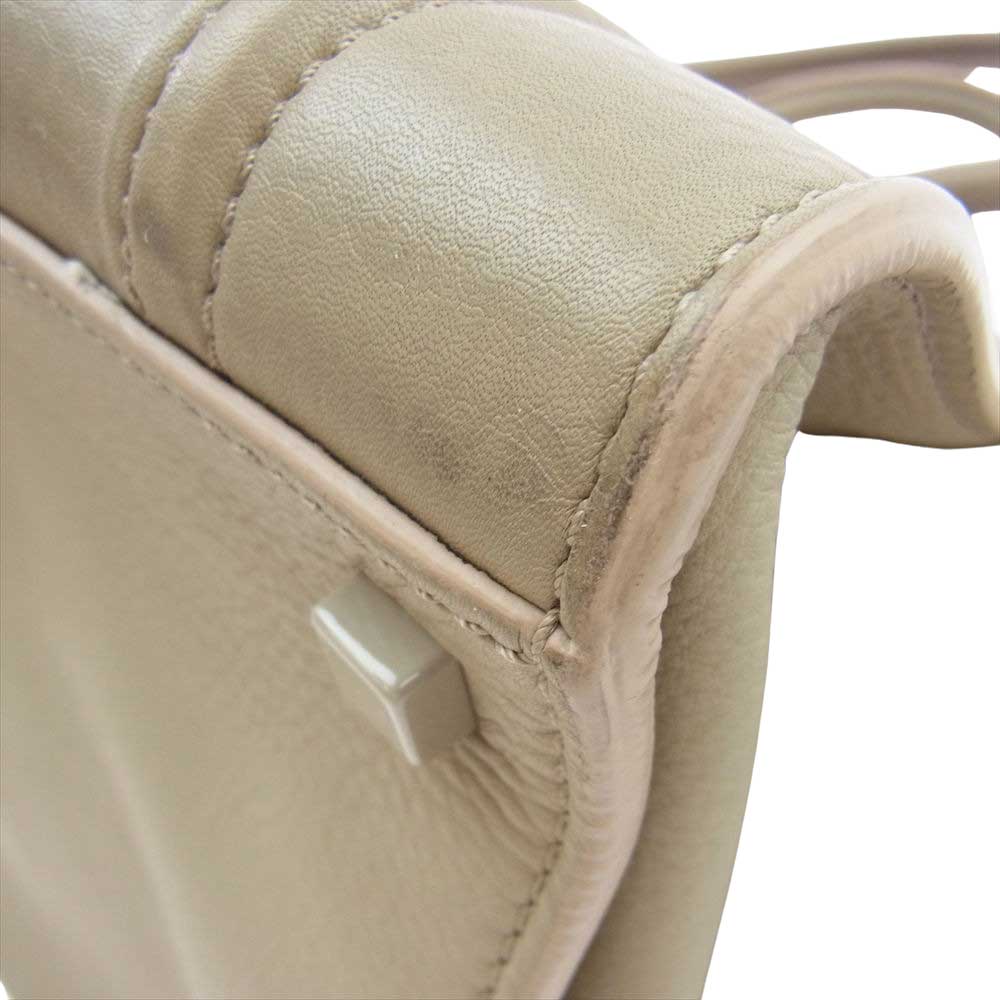 CELINE セリーヌ ラゲージ ファントム スモール スクエア ハンドバッグ ベージュ系【中古】
