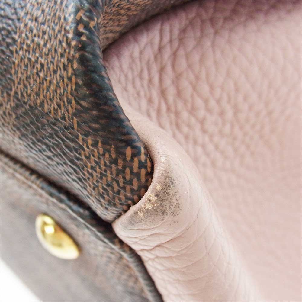 LOUIS VUITTON ルイ・ヴィトン N41488 ダミエ ノルマンディー マグノリア マシュマロピンク ハンドバッグ ブラウン系 ピンク系【中古】