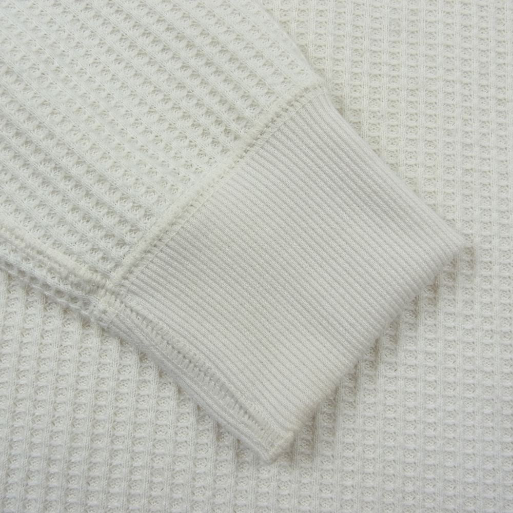 THE NORTH FACE ノースフェイス NT62032 Warm Waffle Crew ウォーム ワッフル クルー 長袖 Tシャツ ホワイト系 M【中古】