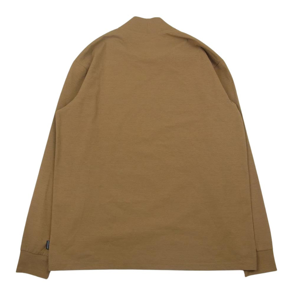 THE NORTH FACE ノースフェイス NT62061 Airy High Neck Tee エアリー ハイ ネック 長袖 Tシャツ  ブラウン系 M【中古】