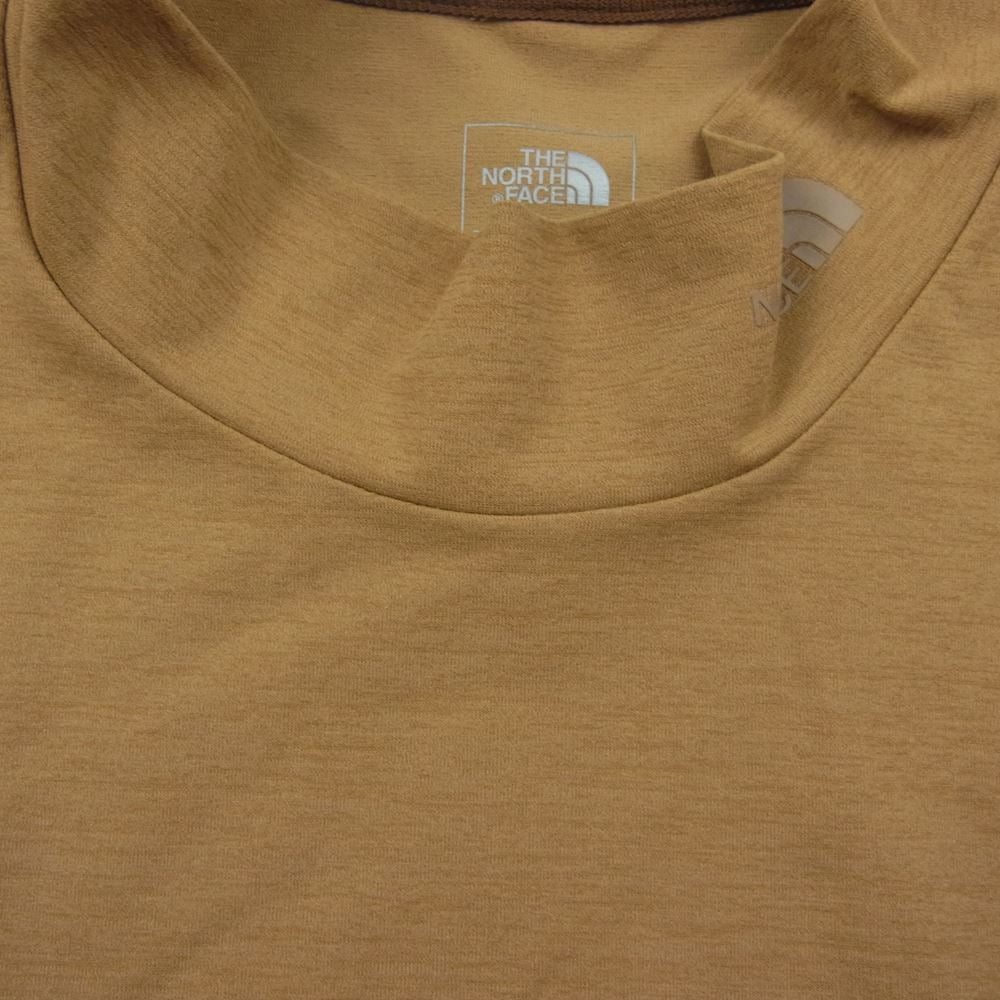 THE NORTH FACE ノースフェイス NT62061 Airy High Neck Tee エアリー ハイ ネック 長袖 Tシャツ  ブラウン系 M【中古】