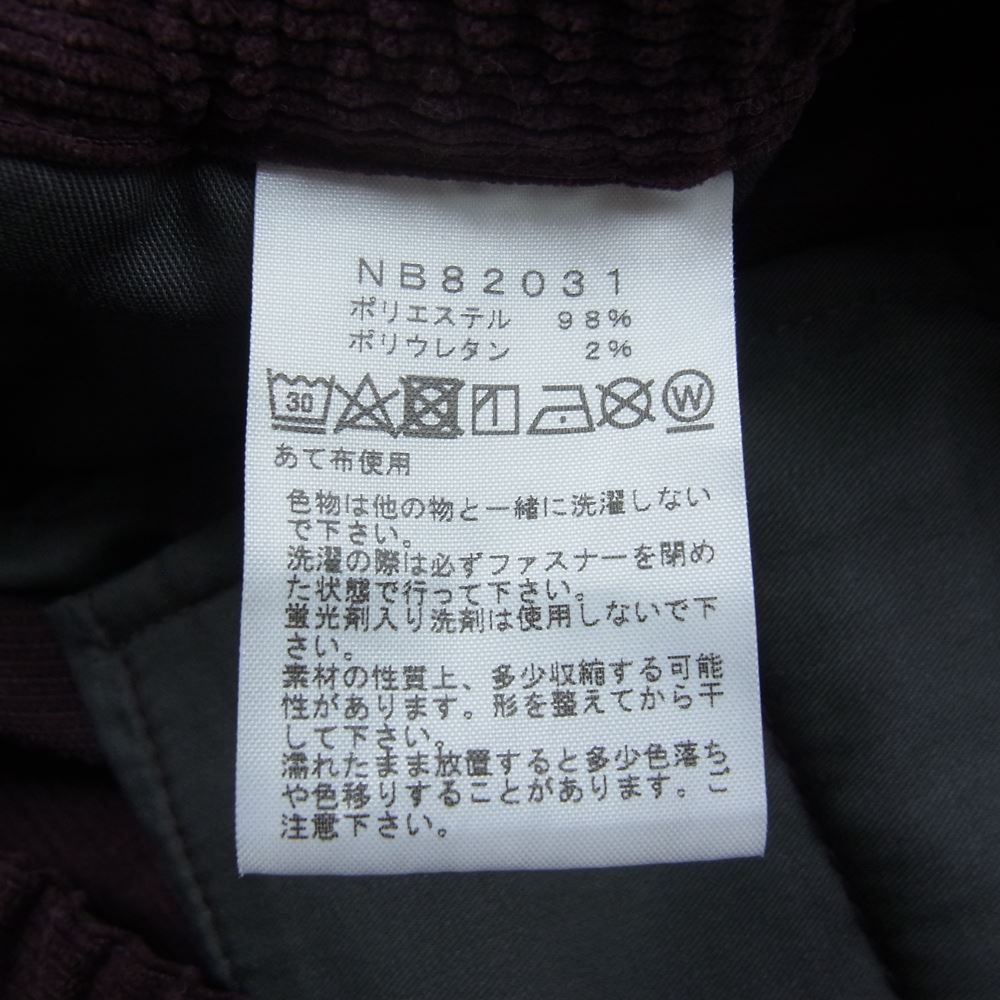 THE NORTH FACE ノースフェイス NB82031 Roam Pant ローム コーデュロイ パンツ ワインレッド系 M【中古】