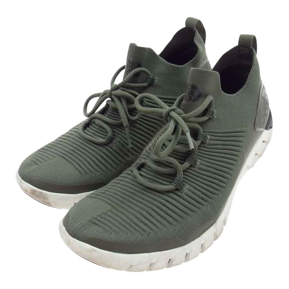 THE NORTH FACE ノースフェイス NF0A46C3 Oscilate Trail Running Shoes オシレート トレイル ランニング スニーカー カーキ系 27.5cm【中古】